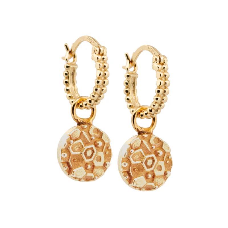 CZ Stud Earrings-Dainty London Gold Hemera Hoop Earrings