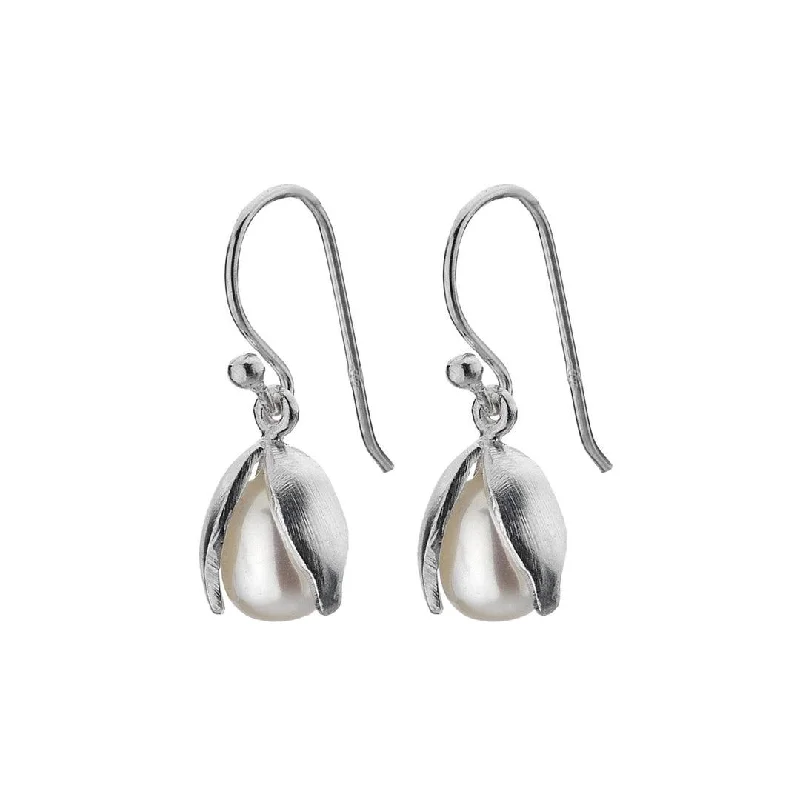 Black Diamond Earrings-Sea Gems Snowdrop Earrings