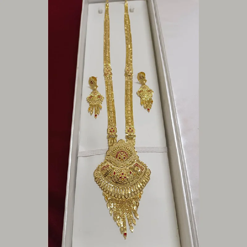 Luxury Sapphire Necklace-Pari Art Jewellery Forming Long Necklace Set