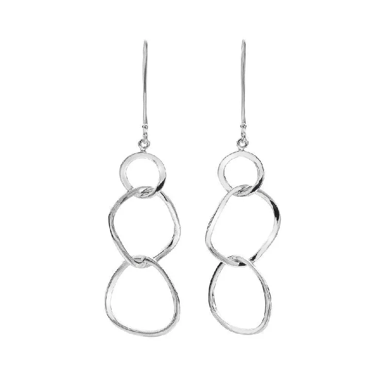 Bridal Wedding Earrings-Sea Gems Unity Drop Earrings