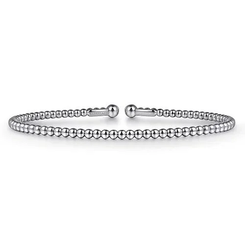 Diamond Bangles for Women-14K White Gold Bujukan Split Bangle