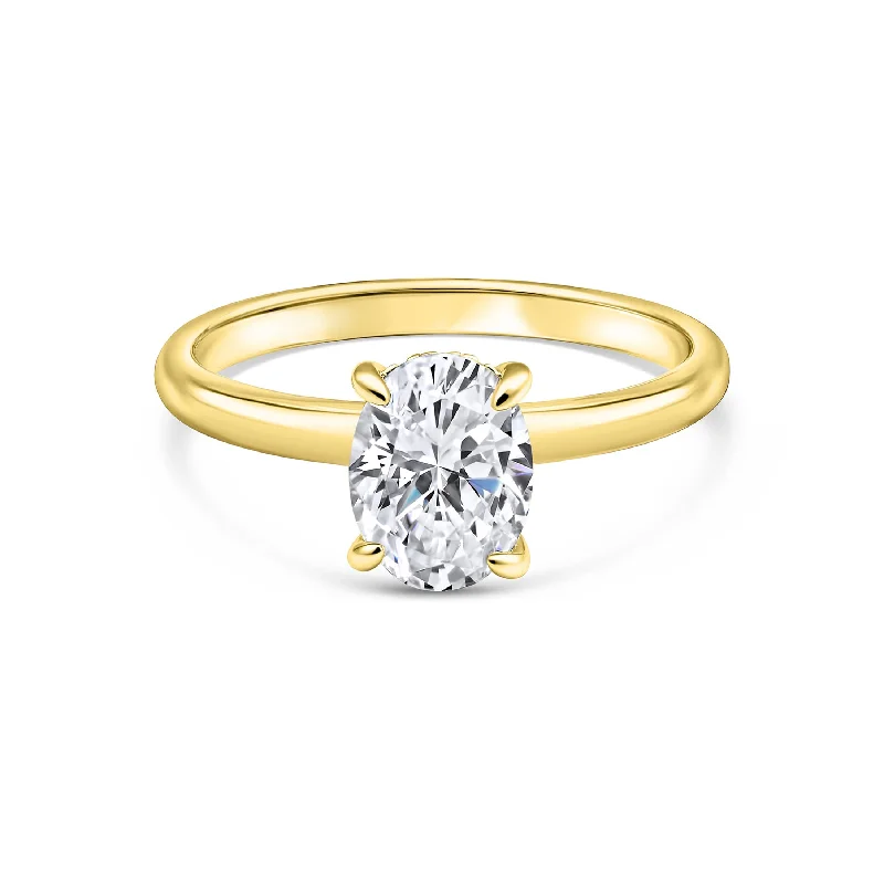 Multi-Stone Engagement Ring-The Marie - Gold