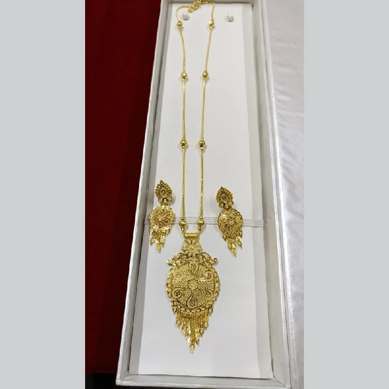 Crystal Bar Necklace-Pari Art Jewellery Forming Long Necklace Set