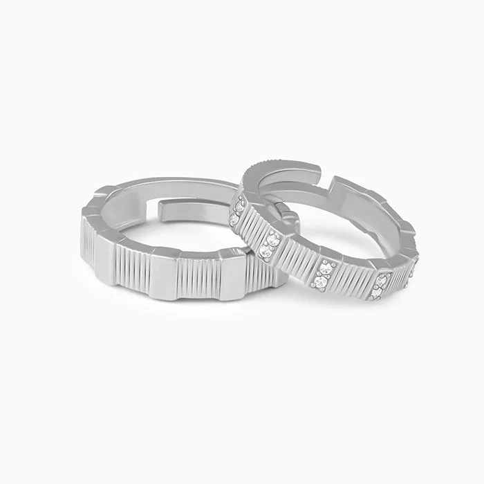 Customizable Name Ring-Silver Fair Love Couple Rings