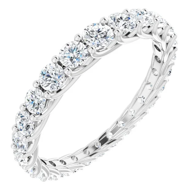 Gemstone Stacking Ring-1.25 ct. Graduated Diamond Trellis Eternity Band