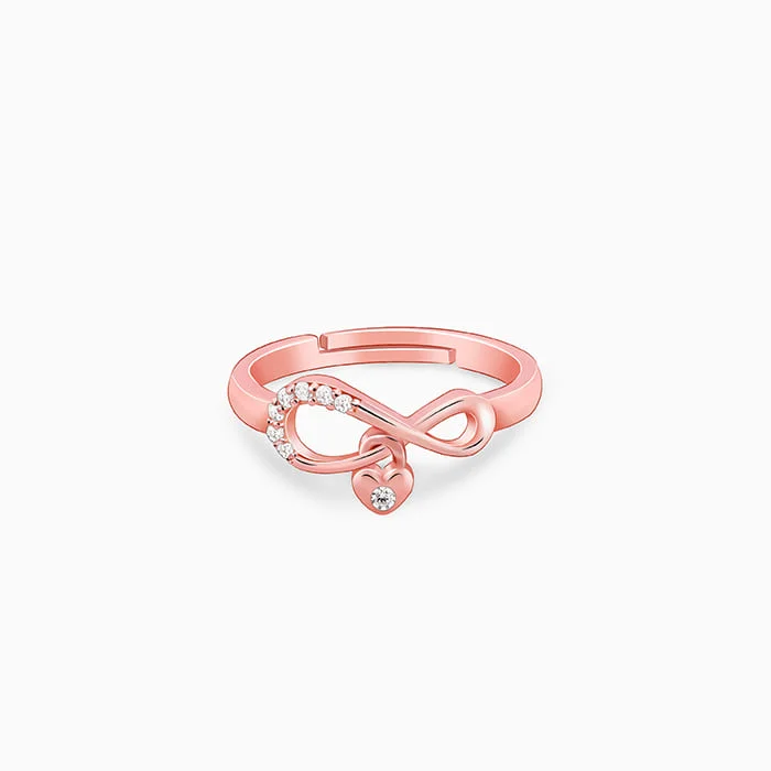 Boho Chic Ring-Rose Gold Infiniheart Ring