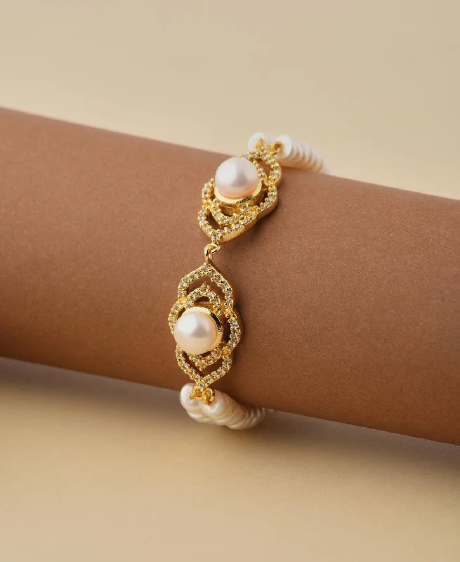 Gemstone Wrap Bracelets-Elegant and classy Pearl Bracelet