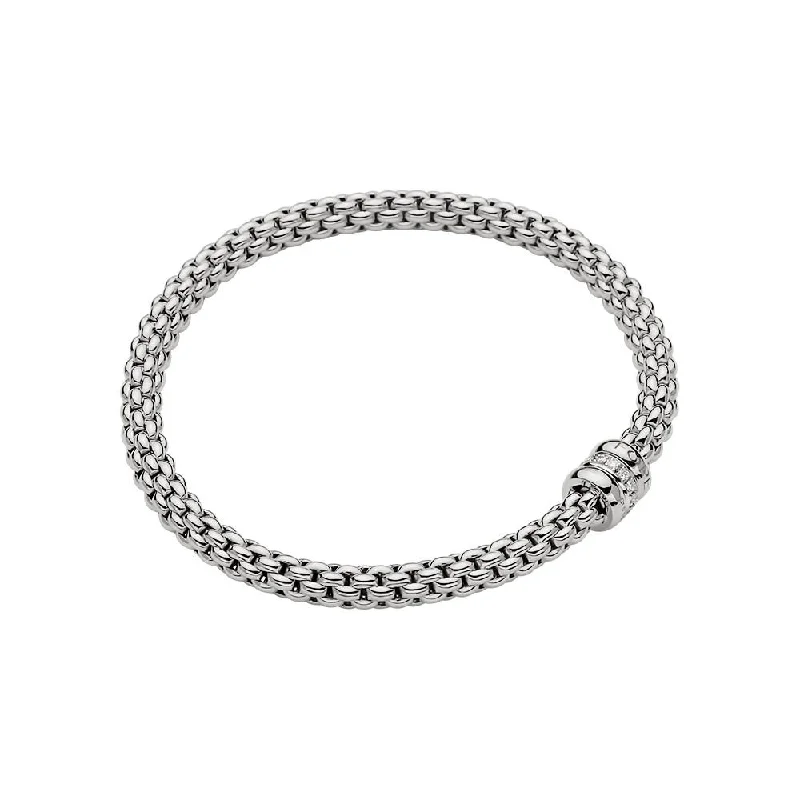 Silver and Gold Bracelets-FOPE Flexit Solo Bracelet