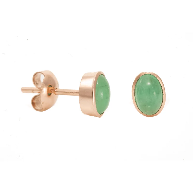 Artistic Wire Earrings-Simon Alexander 9ct Yellow Gold Emerald Stud Earrings