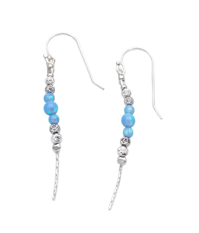 Double Hoop Earrings-Aviv Opal Earrings