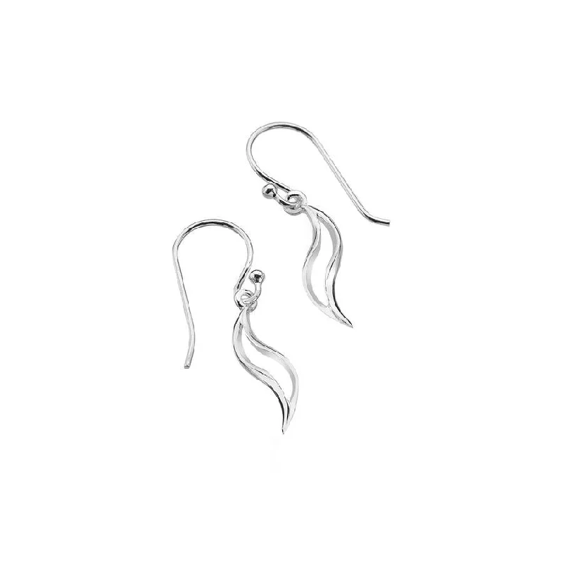 Luxe Drop Earrings-Sea Gems Origins Double Wave Drop Earrings