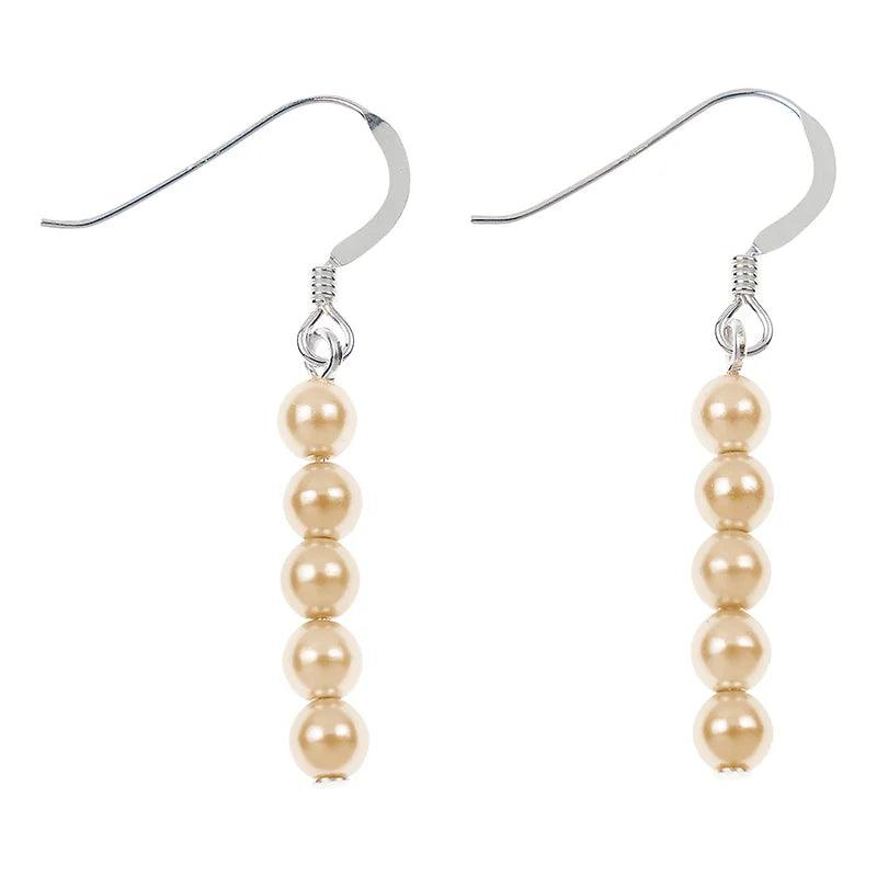 Tiny Stud Earrings-Carrie Elspeth Ivory Pearl Earrings