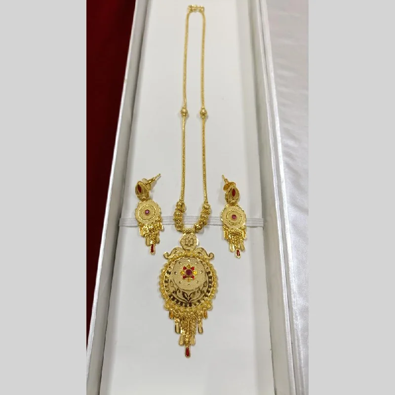 Classic Heart Necklace-Pari Art Jewellery Forming Long Necklace Set