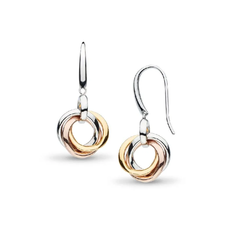 Pearl Hoop Earrings-Kit Heath Bevel Trilogy Drop Earrings