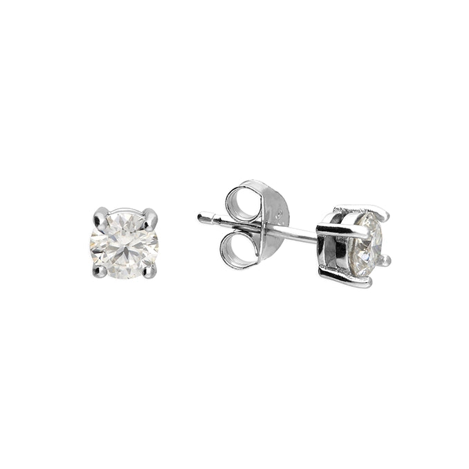 Unique Dangle Earrings-Sterling Silver Moissanite Stud Earrings