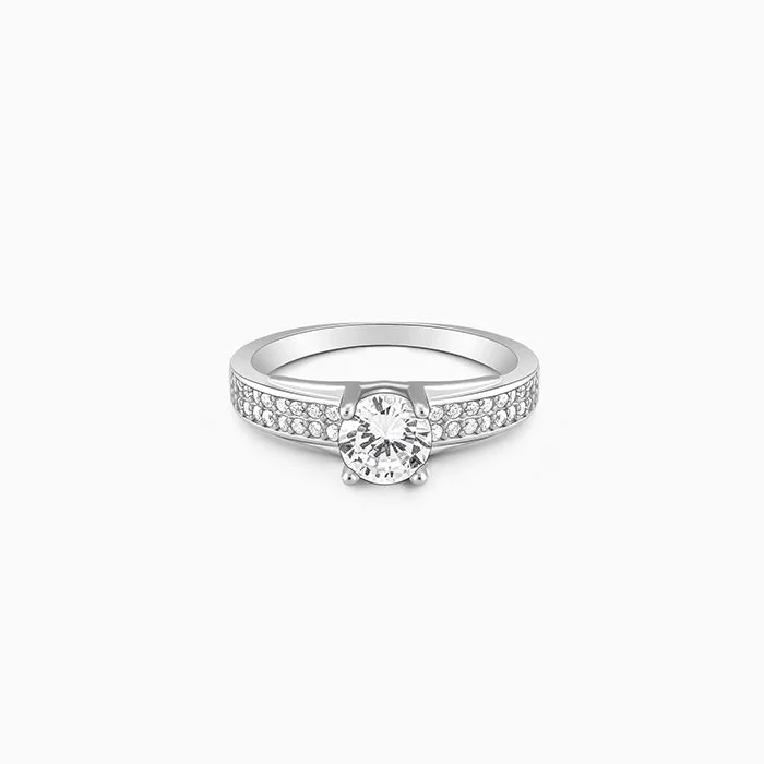 Custom Initial Ring-Silver Enormity Ring