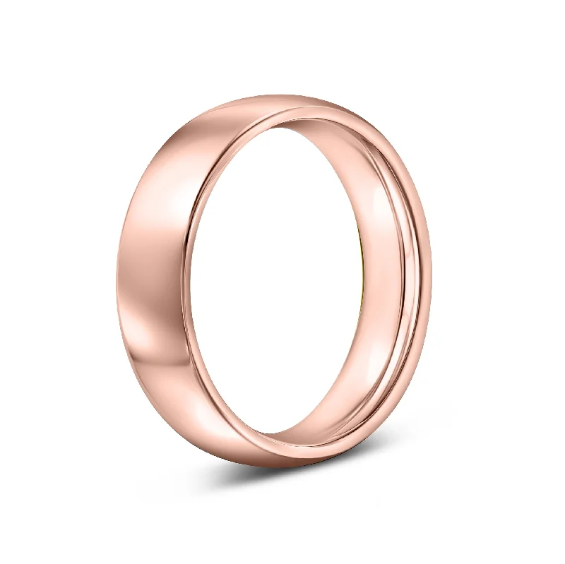 Luxury Gold Ring Set-The Horizon - Rose Gold