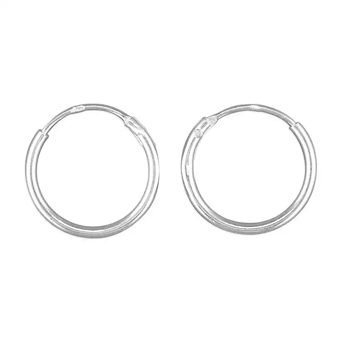 Small Stud Earrings-Sterling Silver 1.4cm Sleeper Earrings