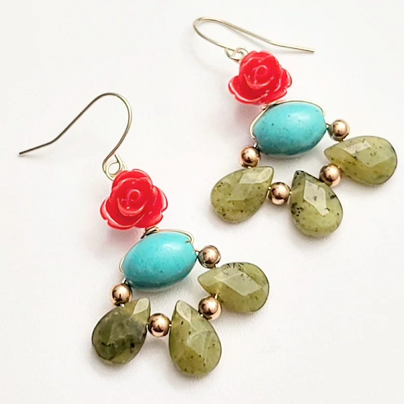 Elegant Gemstone Earrings-Jade Xochitl Earrings