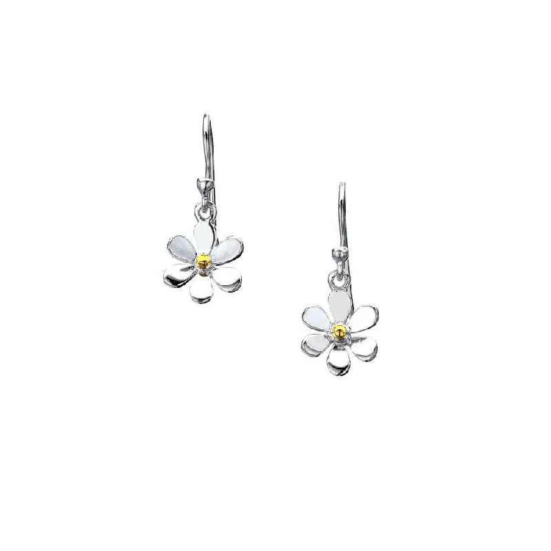 Double Drop Earrings-Sea Gems Daisy Drop Earrings