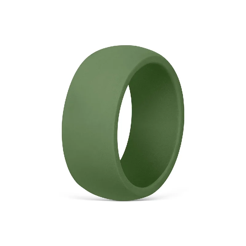 Gold Signet Ring-The Summit - Military Green