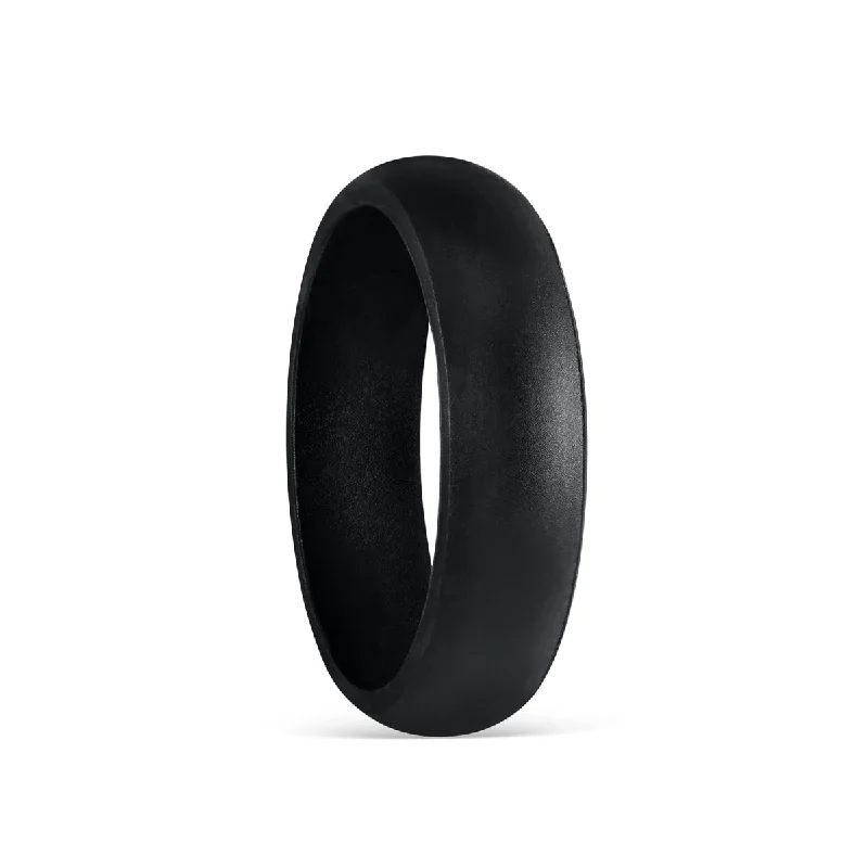 Unique Birthstone Ring-The Flex - Black