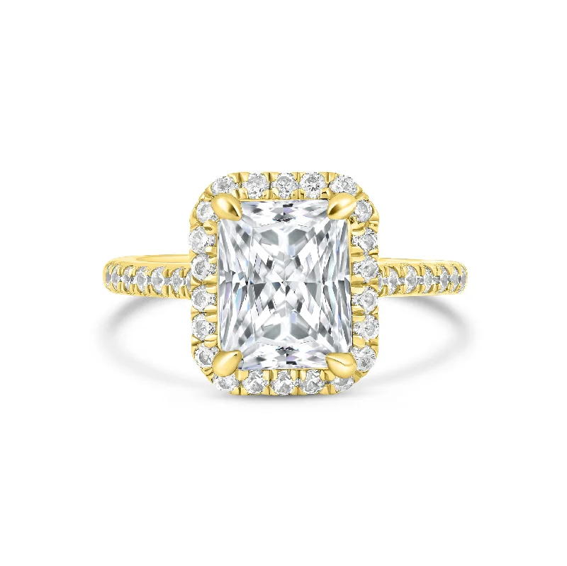 Simple Diamond Ring-The Serena - Gold