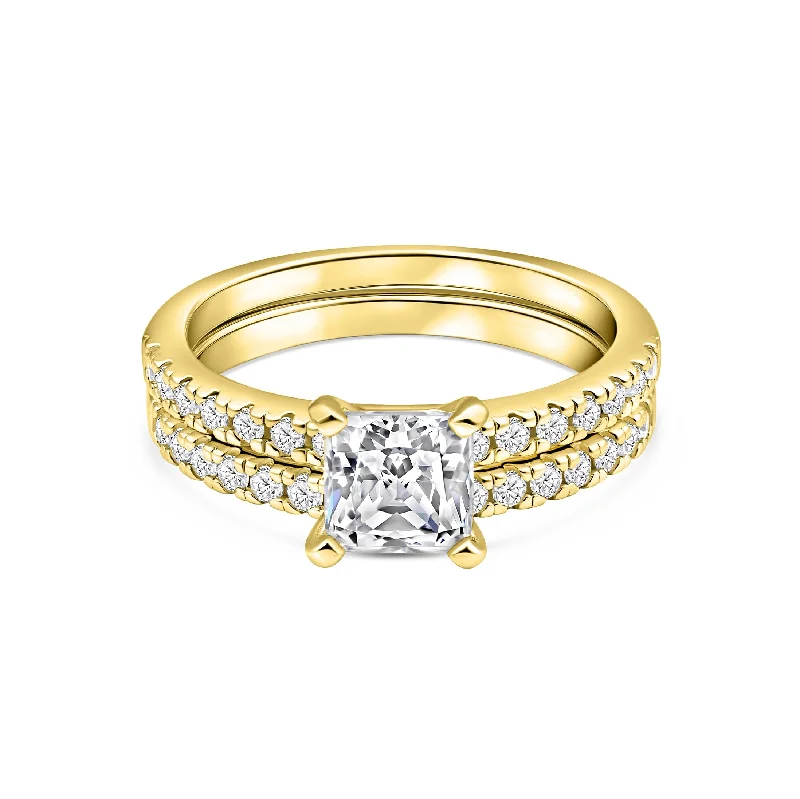 Round Diamond Ring-The Amore - Gold