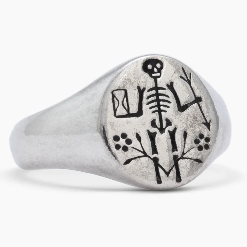 Promise Ring for Her-Memento Mori Signet