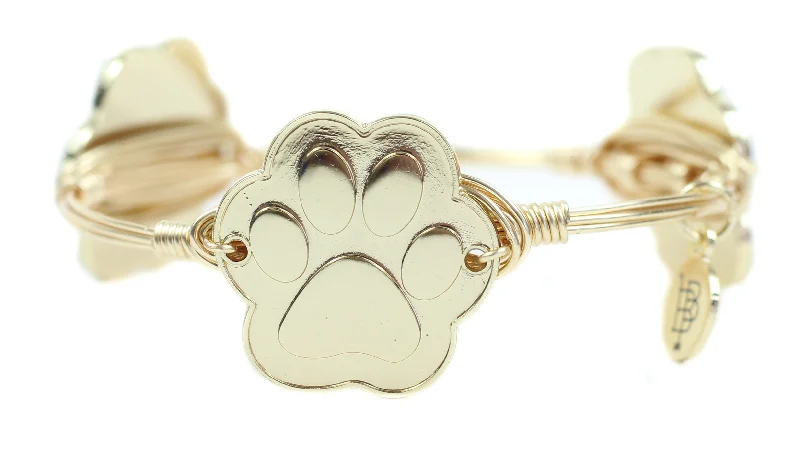 Beaded Bangle Set-The Paw Print Bangle