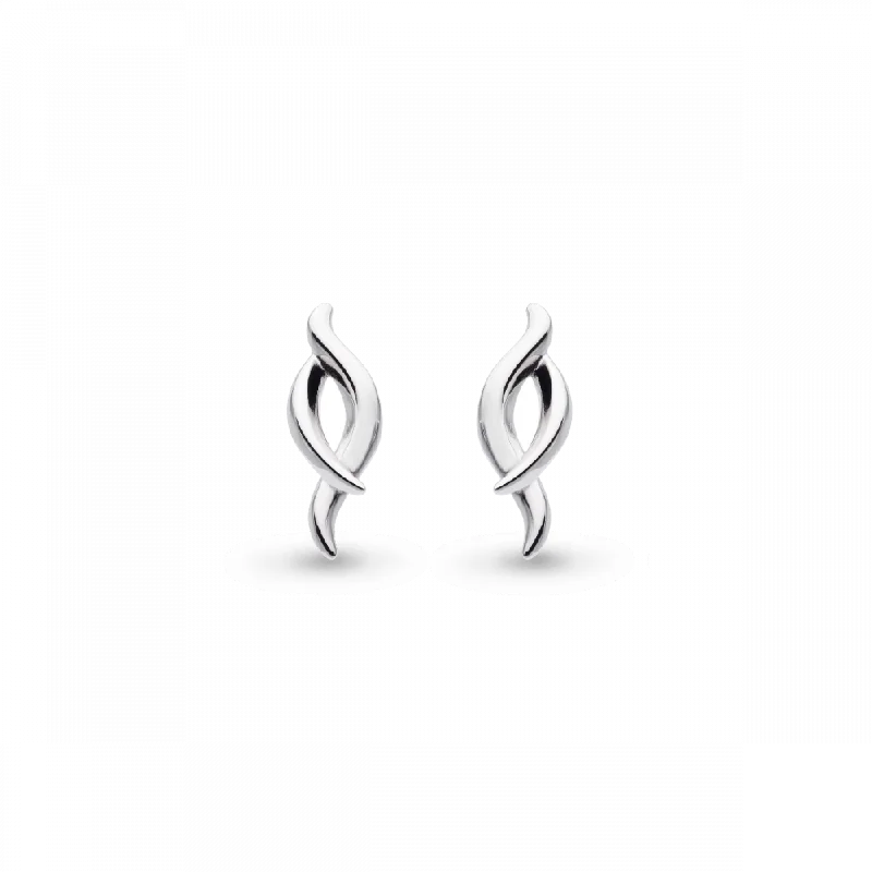 Beautiful Diamond Earrings-Kit Heath Entwine Twist Stud Earrings