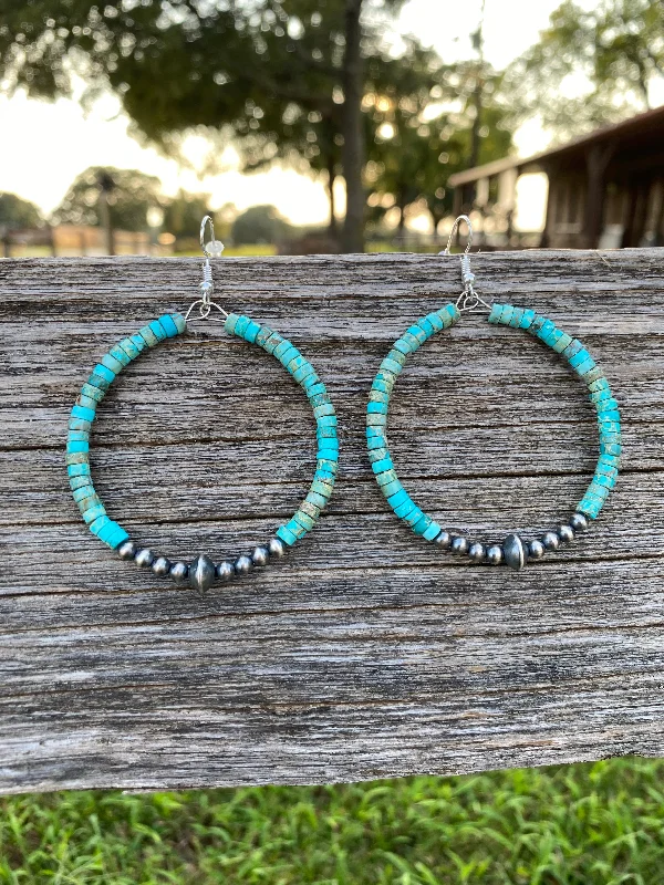 Handcrafted Wooden Earrings-Best Seller : Hoop Earrings with Sterling Silver Pearls