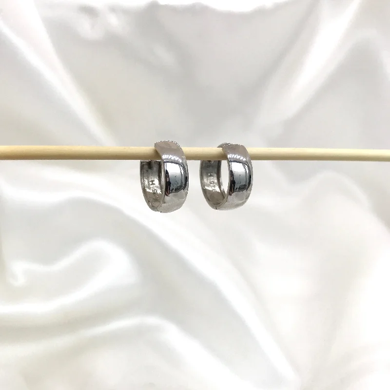 Minimalist Earrings for Everyday-925 Sterling Silver Huggies