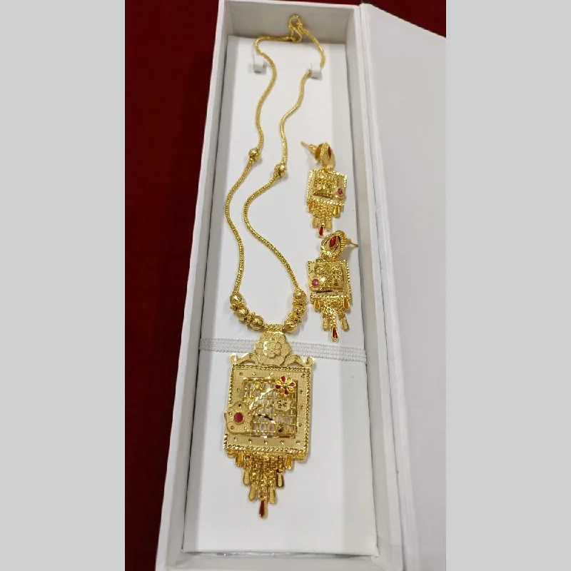 Luxury Diamond Pendant Necklace-Pari Art Jewellery Forming Long Necklace Set