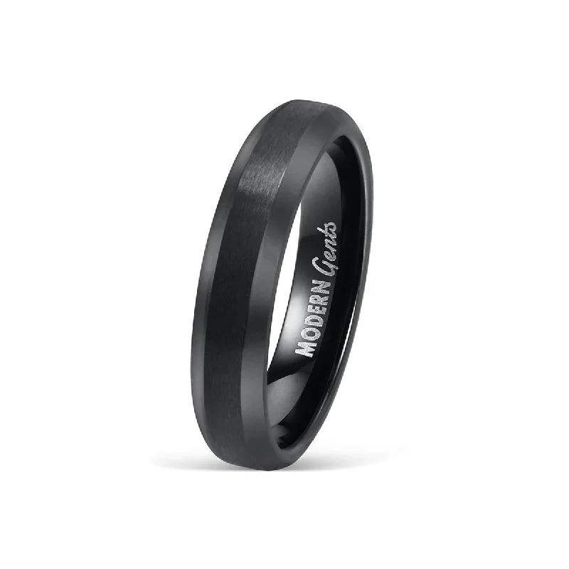 Couples Engagement Ring-The Infinity - Black