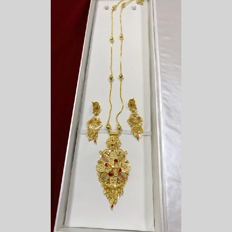 Luxury Sapphire Necklace-Pari Art Jewellery Forming Long Necklace Set