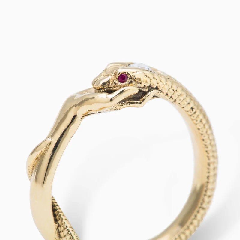 Retro Vintage Ring-Bejeweled Nagini