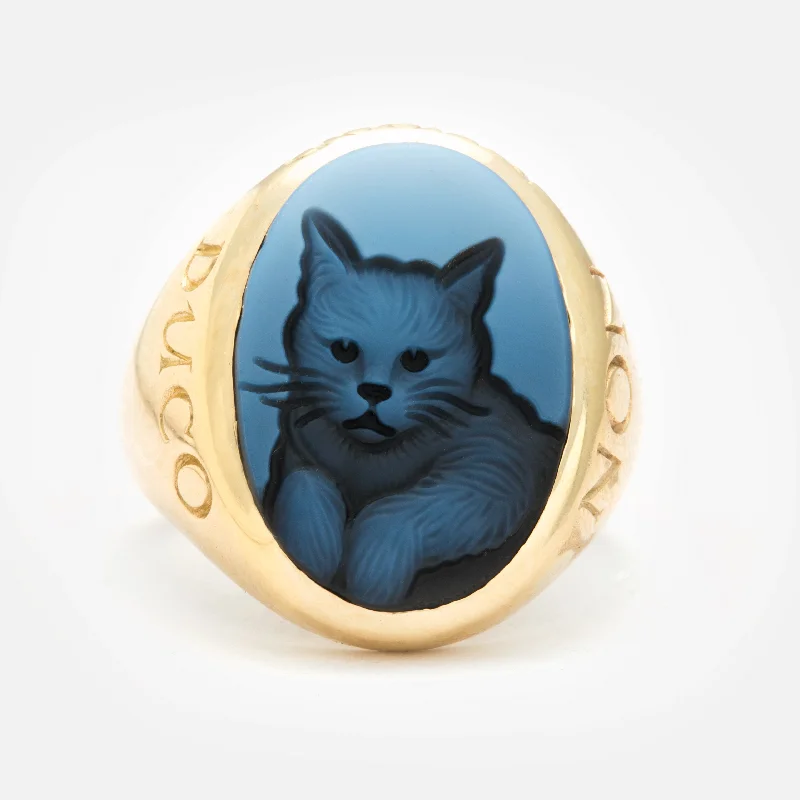 Silver Wedding Ring-Kitty Cat Non Ducor Duco