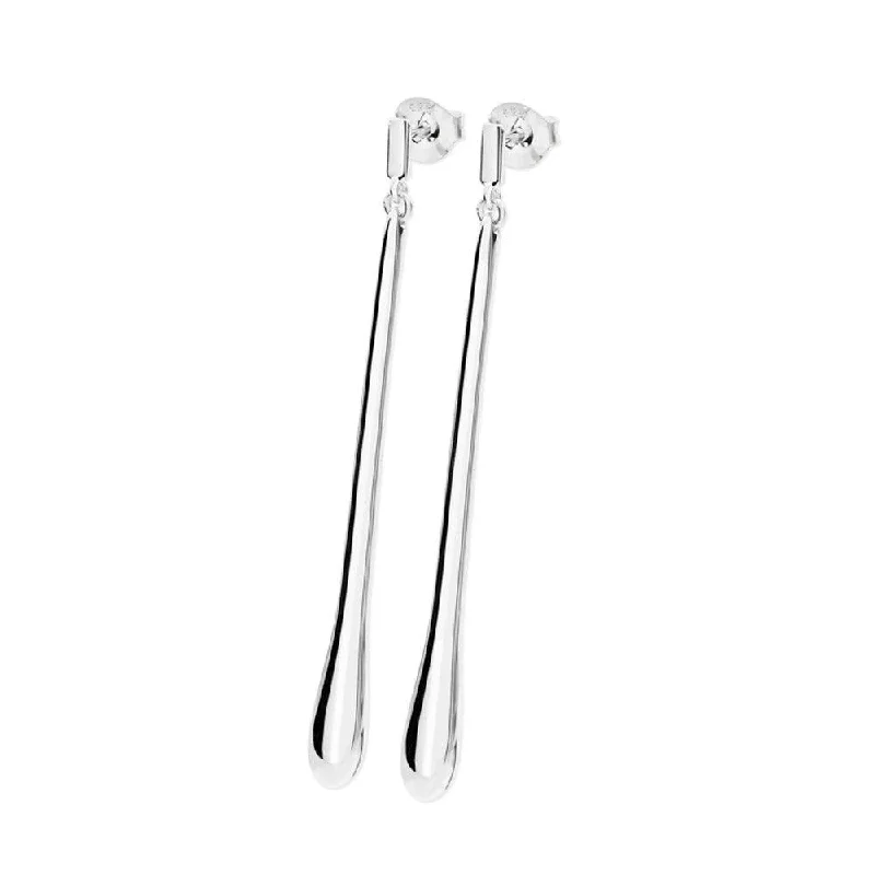 Black Diamond Earrings-Lucy Q Long Drop Earrings