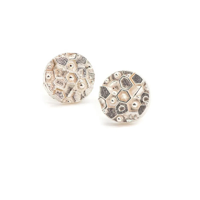 Gorgeous Sapphire Earrings-Dainty London Silver Mini Hemera Stud Earrings