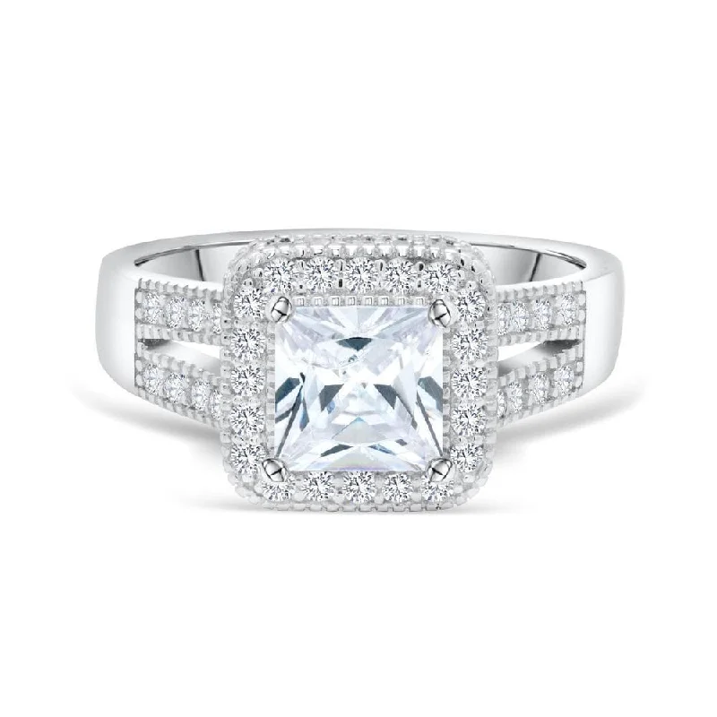 Multi-Stone Engagement Ring-The Princess