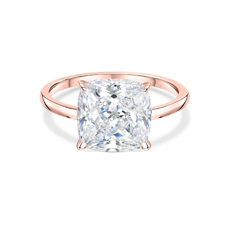 Designer Diamond Ring-The Claire - Rose Gold