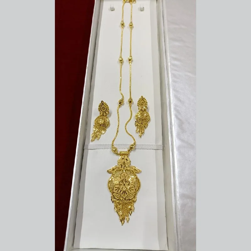 Art Nouveau Necklace-Pari Art Jewellery Forming Long Necklace Set