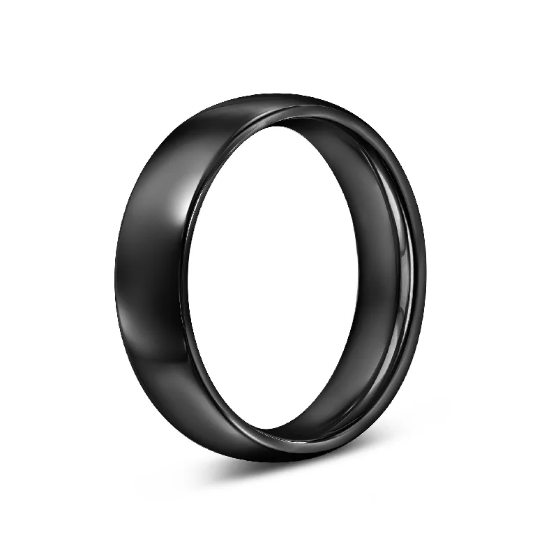 Sparkling Engagement Ring-The Horizon - Black