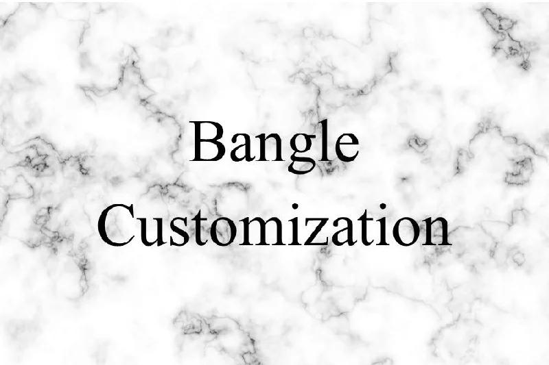 Personalized Charm Bangles Set-Bangle Customization