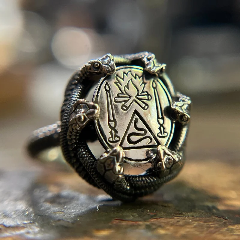 Emerald Green Ring-Nagini Altar ring