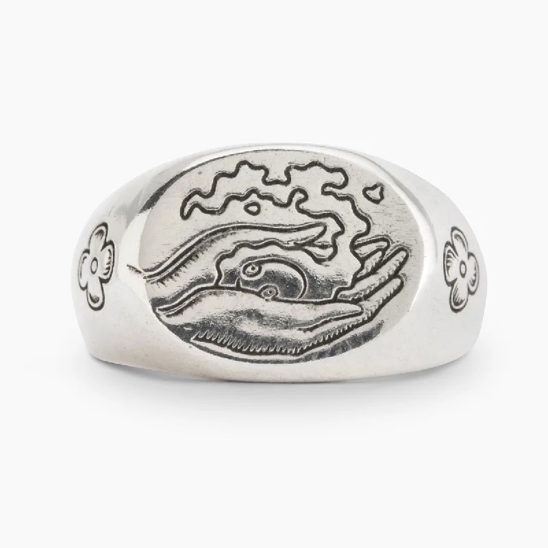 Fashionable Wedding Ring-Heavy Burden signet