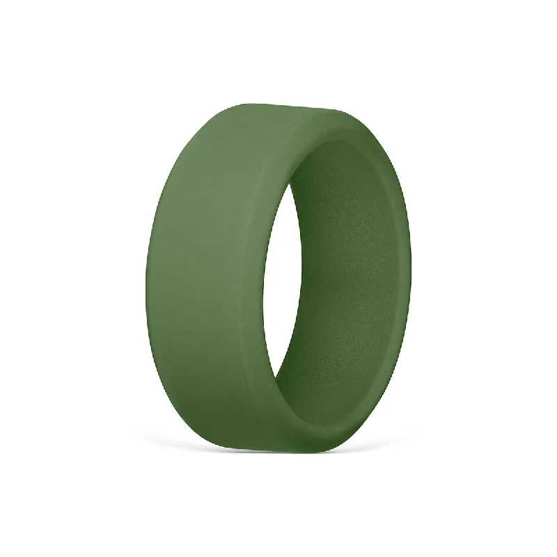 High-End Silver Ring-The Force Flex - Military Green