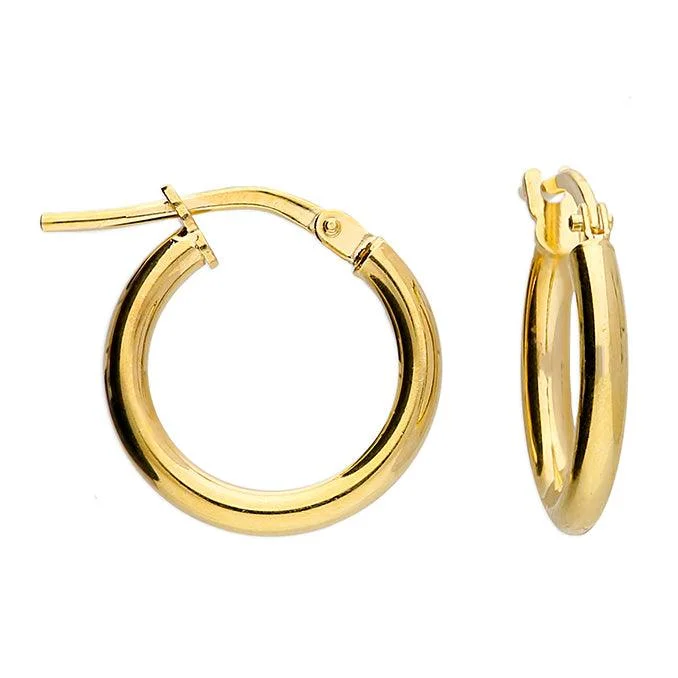 Luxury Hoop Earrings-18ct Gold Vermeil Sterling Silver Hoop Earrings