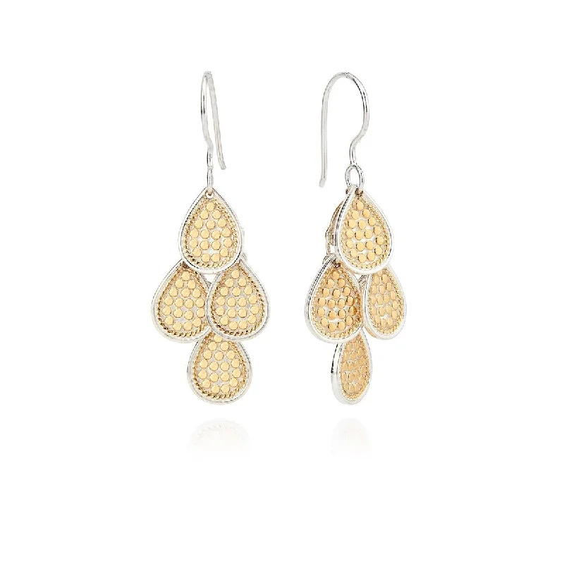 Party Statement Earrings-Anna Beck Classic Chandelier Drop Earrings - Gold